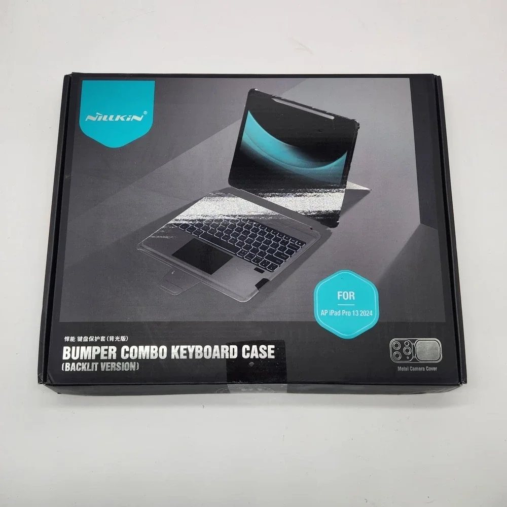 Nillkin iPad Pro 13 Keyboard Case Backlit Trackpad Rugged Cover M4 M5 Black